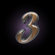 vector metal and wood figure N7