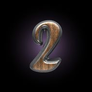 vector metal and wood figure N8