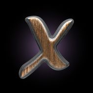 vector metal and wood figure N13
