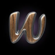 vector metal and wood figure N14