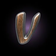 vector metal and wood figure N15
