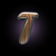 vector metal and wood figure N17