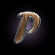 vector metal and wood figure N21