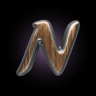 vector metal and wood figure N23