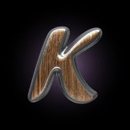 vector metal and wood figure N24