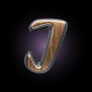 vector metal and wood figure N26