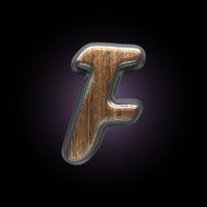 vector metal and wood figure N29