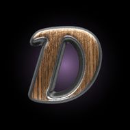 vector metal and wood figure N31