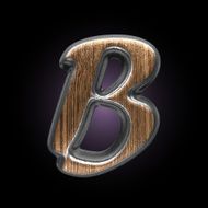 vector metal and wood figure N33