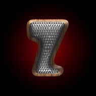 vector metal and wood figure N46
