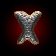 vector metal and wood figure N48