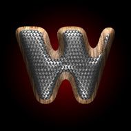 vector metal and wood figure N49