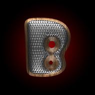 vector metal and wood figure N67