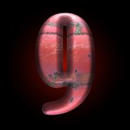 Vector old metal letter