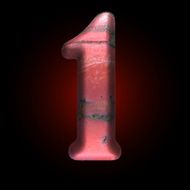 Vector old metal letter N7