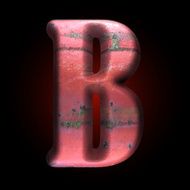 Vector old metal letter N31