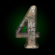 Vector wooden figure N6