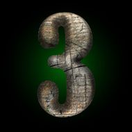 Vector wooden figure N7