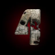 Vector wooden figure N41