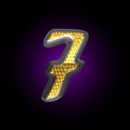 vector silver figure with gold N3