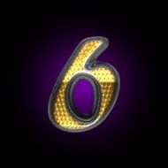 vector silver figure with gold N4