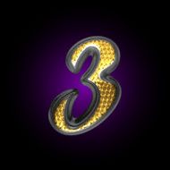 vector silver figure with gold N7