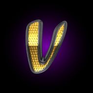 vector silver figure with gold N14