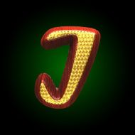 vector golden figure with red wood N62