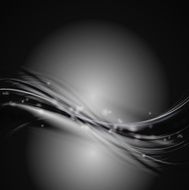 Black wavy design