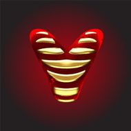 vector velvet letter