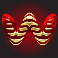 vector velvet letter N3