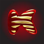 vector velvet letter N13