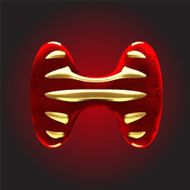 vector velvet letter N16