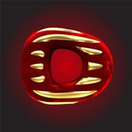 vector velvet letter N19