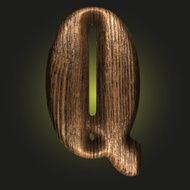 Vector wooden figure N73