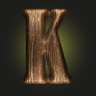Vector wooden figure N76