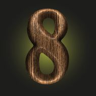 Vector wooden figure N83