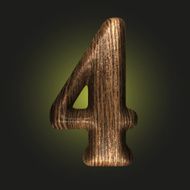 Vector wooden figure N86