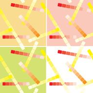 set of light seamless patterns with lines