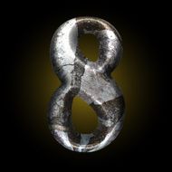 vector old stone letter N33