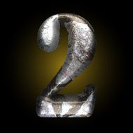 vector old stone letter N36