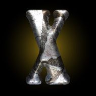 vector old stone letter N39