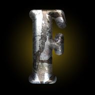 vector old stone letter N49