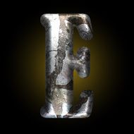 vector old stone letter N50