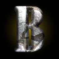 vector old stone letter N51