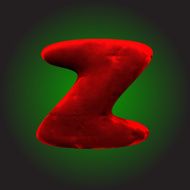 vector red clay figure
