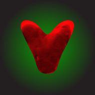 vector red clay figure N2