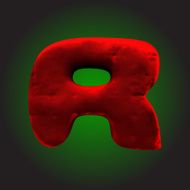 vector red clay figure N9