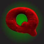 vector red clay figure N10
