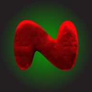 vector red clay figure N13